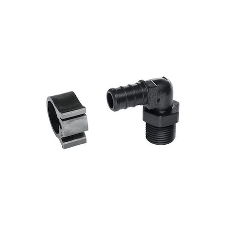 Pexlock Flair-It PEXLock 1/2 in. PEX X 3/8 in. D MPT Plastic Elbow 30810